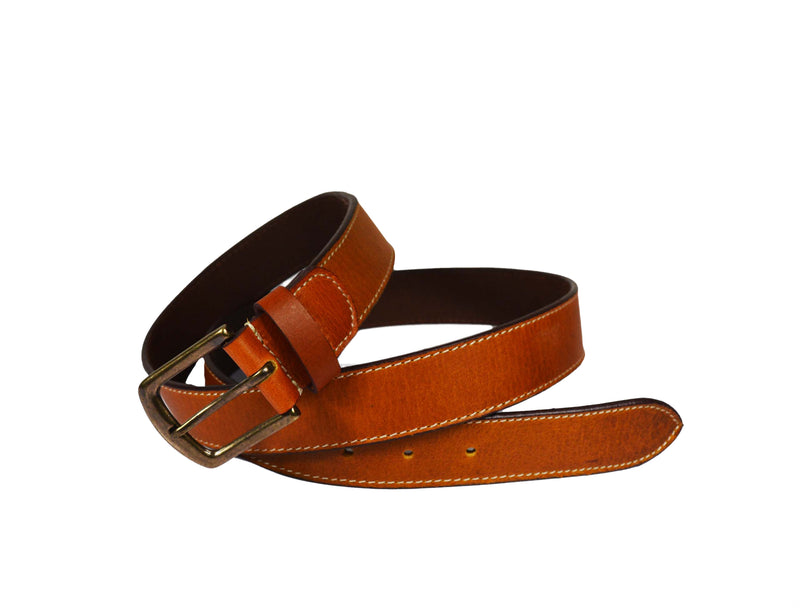 Tolredo Leather Belts for Men - Caramel