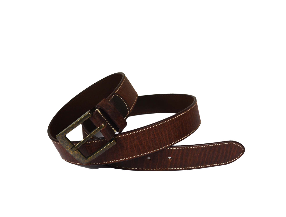 Tolredo Leather Belts for Men - Walnut