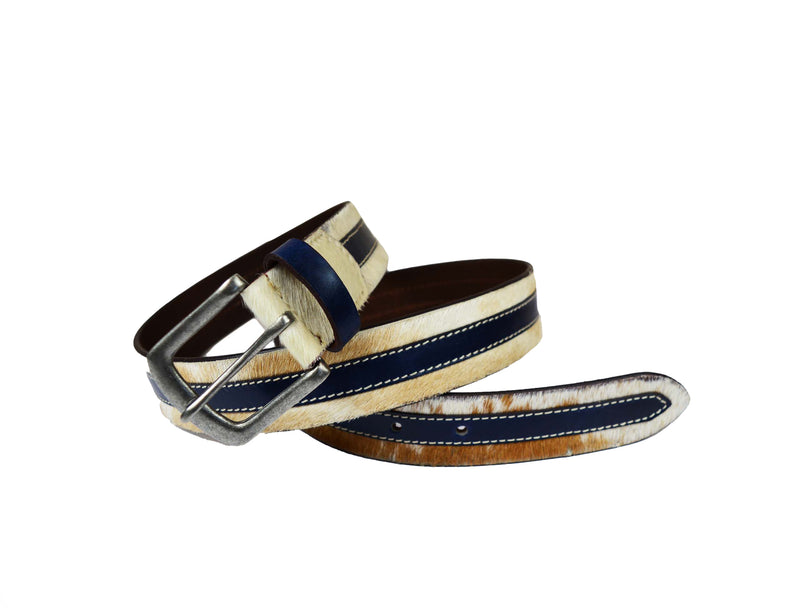Tolredo Hairon Leather Belts for Men - Blue