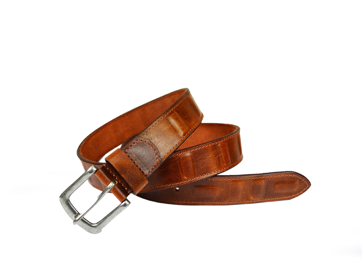 Tolredo Genuine Leather  Belts - Caramel Brown