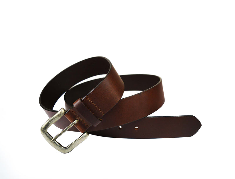 Tolredo Men's Genuine Leather Belts - Walnut
