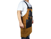 Toledo Leather Suede Apron