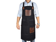 Turin Leather Canvas Apron – Durable & Water-Resistant