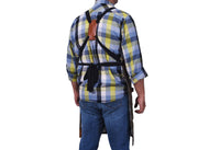 Fremont Leather Canvas Apron - Distressed grey