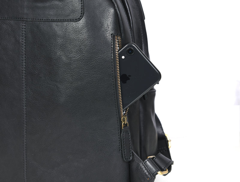 Potomac Leather Backpack - Walnut Brown
