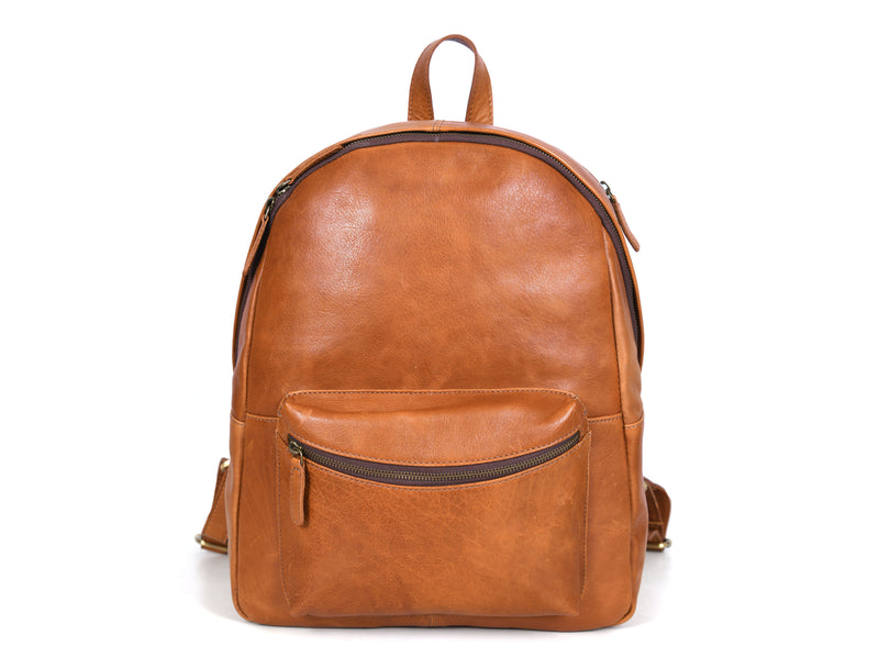 Potomac Leather Backpack - Walnut Brown