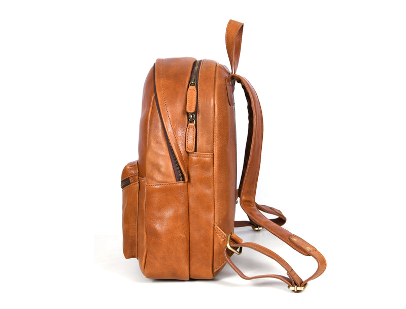 Potomac Leather Backpack - Walnut Brown