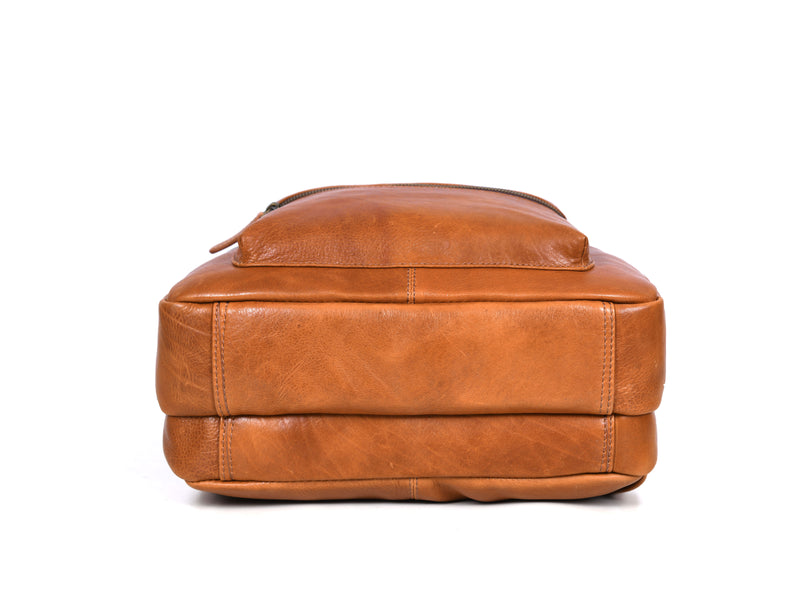 Potomac Leather Backpack - Walnut Brown