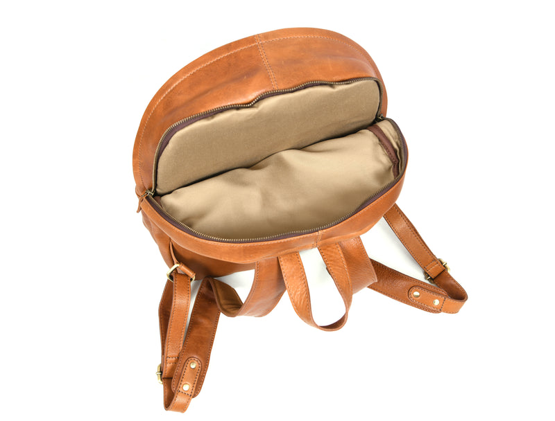 Potomac Leather Backpack - Walnut Brown