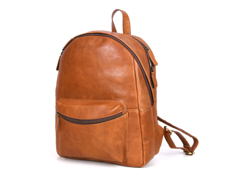 Potomac Leather Backpack - Walnut Brown