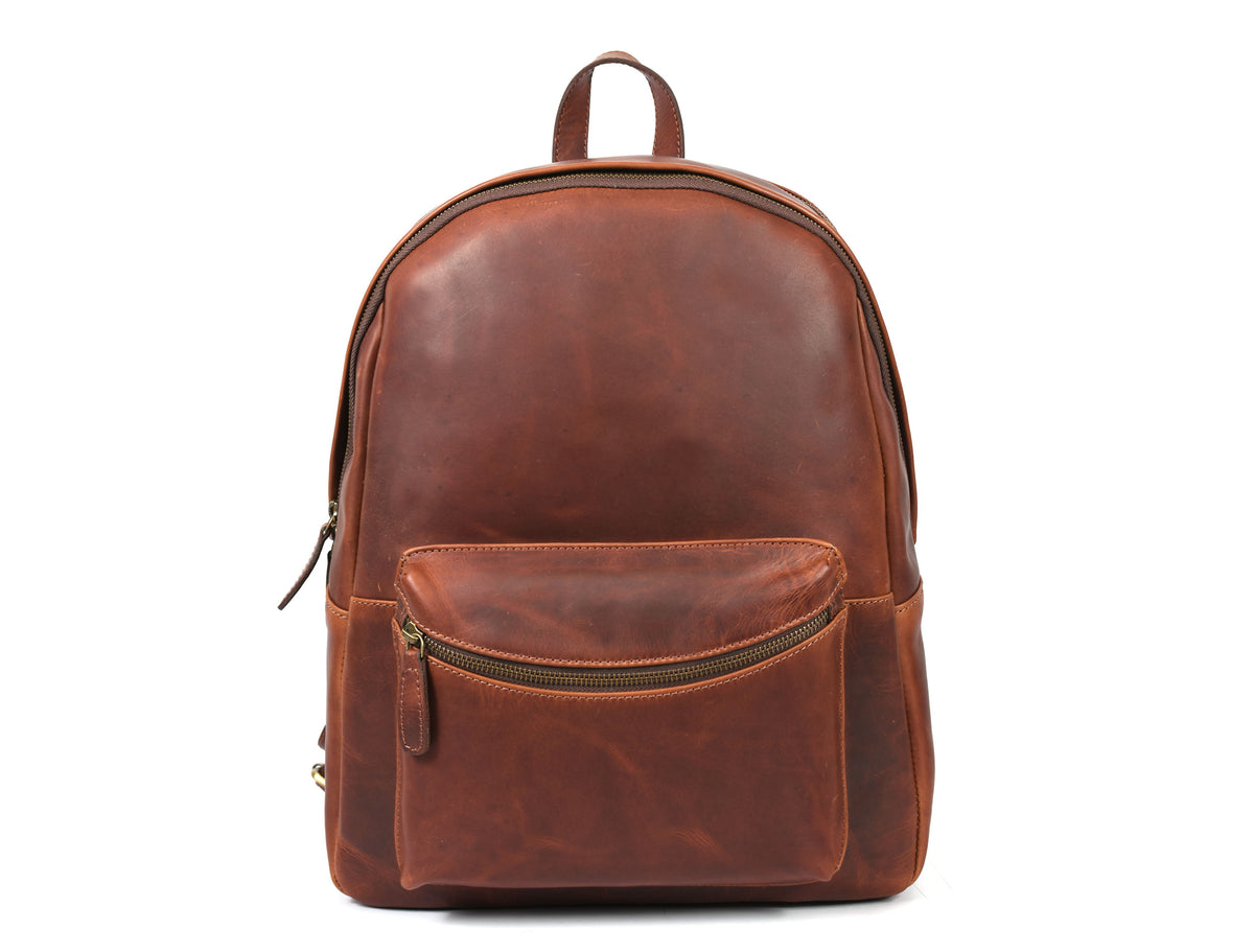 Potomac Leather Backpack - Walnut Brown