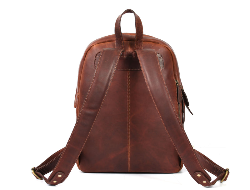 Potomac Leather Backpack - Walnut Brown