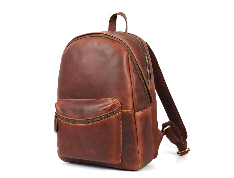 Potomac Leather Backpack - Walnut Brown