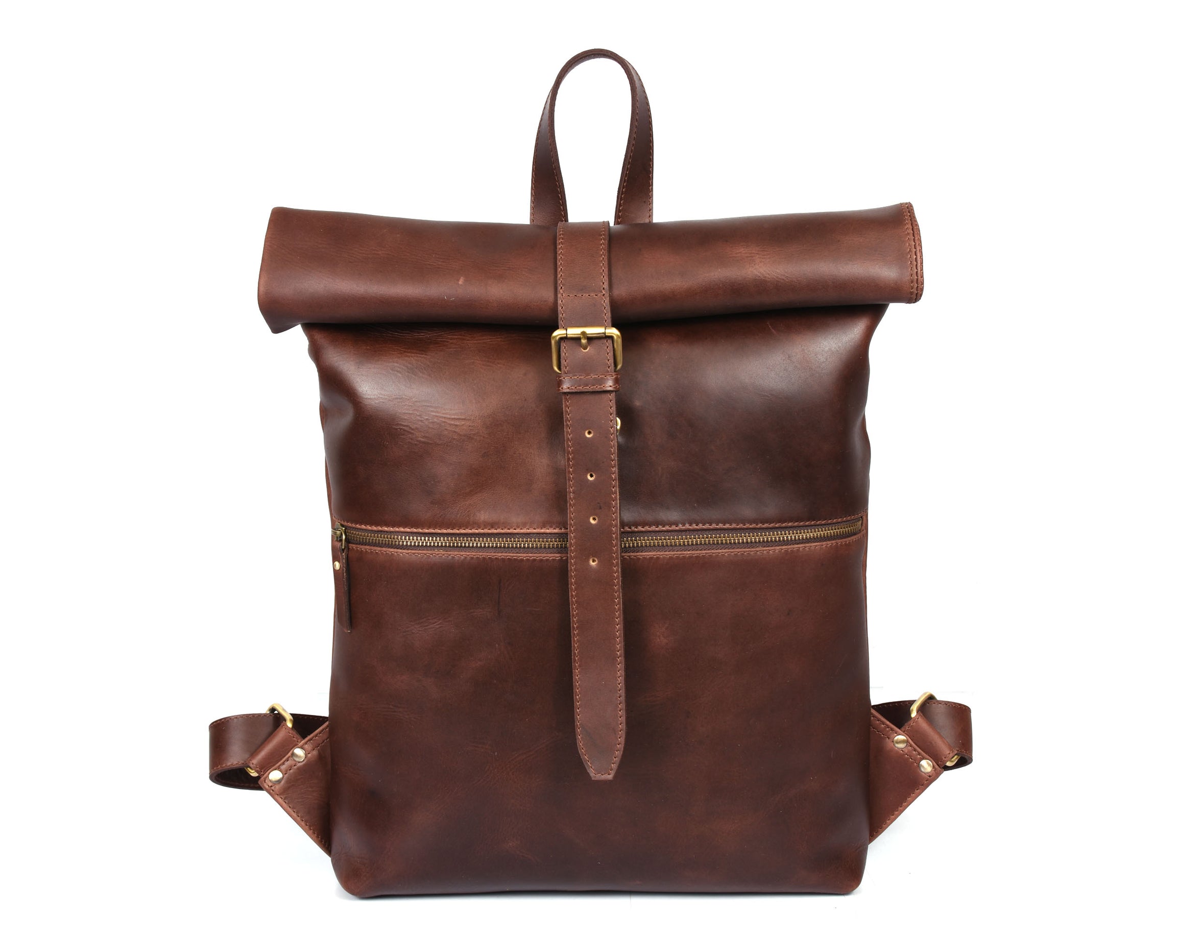 Wildwood Leather Travel Backpack - Walnut Brown (BP170)
