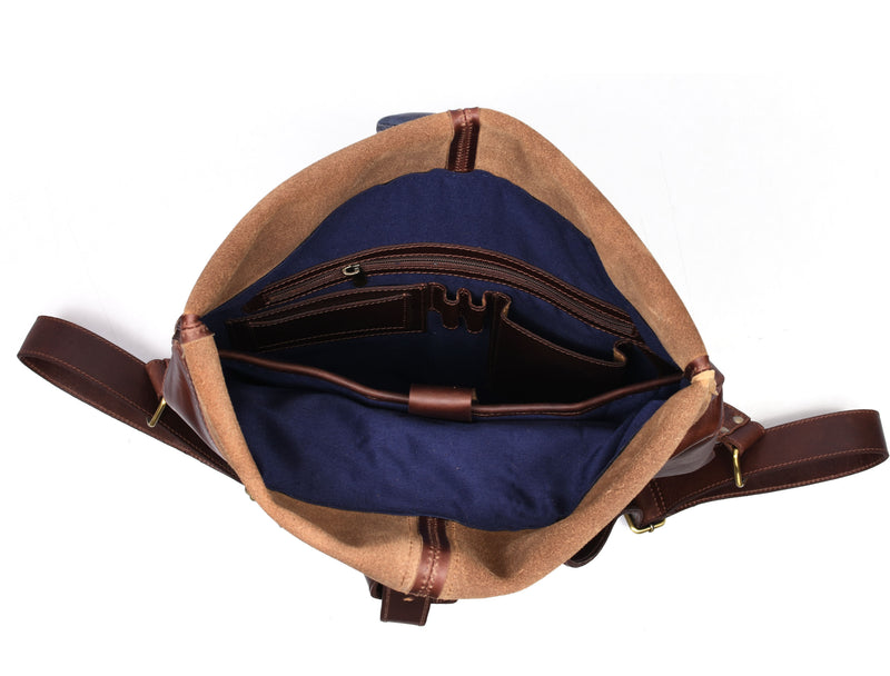 Chambly Leather Travel Backpack - Walnut Brown
