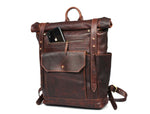 Tolredo Leather Leather Travel Backpack - Walnut Brown