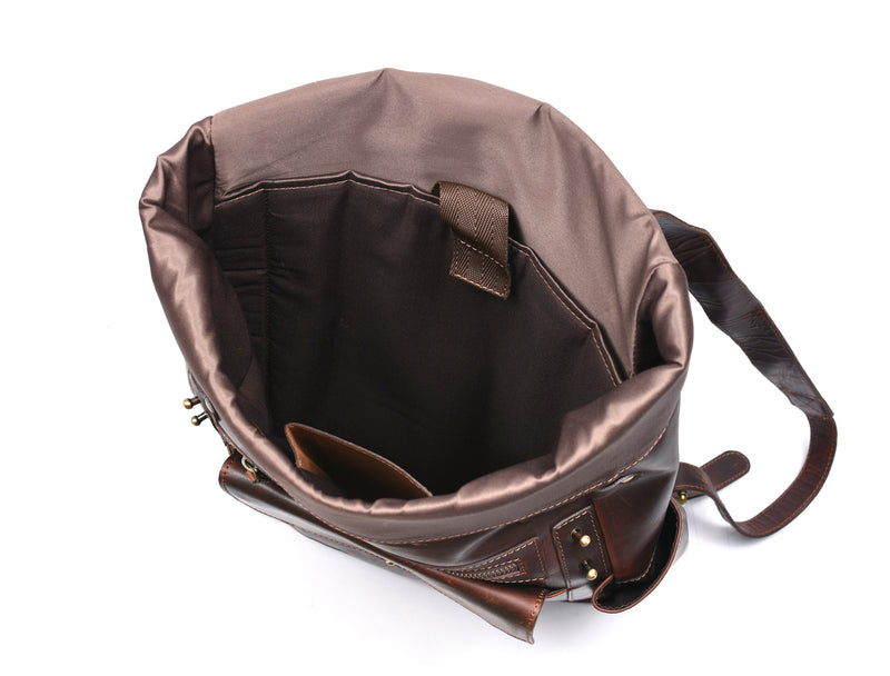 Tolredo Leather Leather Travel Backpack - Walnut Brown