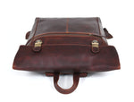Tolredo Leather Leather Travel Backpack - Walnut Brown