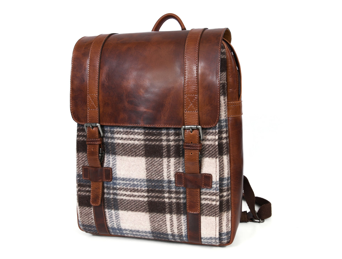 Manchester Leather & Tweed Backpack