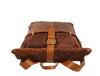 Leather Travel Backpack - Walnut Brown