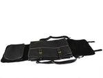 Dallas Leather Chef Backpack - Knife Case 13 Slot - Raven Black