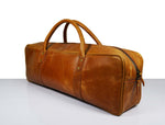 Chandler Leather Knife Roll Bag - Caramel Brown