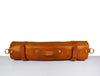 Leather Chef Knife Roll With Blue Suede Pouch 10 Slot - Tawny Brown