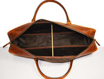Irvine Leather Knife Roll Bag - Walnut Brown