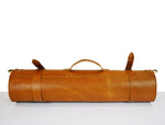 Stockton Leather Chef Knife Roll Case 10 Slot - Tawny Brown