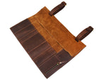 Amarillo Leather Chef Knife Roll 7 Slot -  Cinnamon Brown