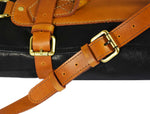 Peoria Leather Knife Roll 8 Slot - Raven Black