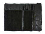 Peoria Leather Knife Roll 8 Slot - Raven Black