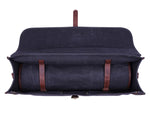 Wisconsin Leather Canvas Chef Knife Roll With Case 11 Slot -  Gray