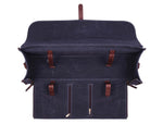 Wisconsin Leather Canvas Chef Knife Roll With Case 11 Slot -  Gray