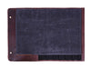 Wisconsin Leather Canvas Chef Knife Roll With Case 11 Slot -  Gray