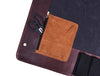 Wisconsin Leather Canvas Chef Knife Roll With Case 11 Slot -  Gray