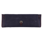 Wisconsin Leather Canvas Chef Knife Roll With Case 11 Slot -  Gray
