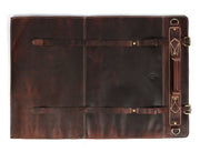 Bend Leather Chef Knife Roll 10 Slot - Walnut Brown