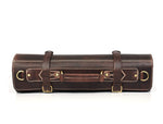 Arizona Leather Knife Roll 10 Slot - Walnut Brown