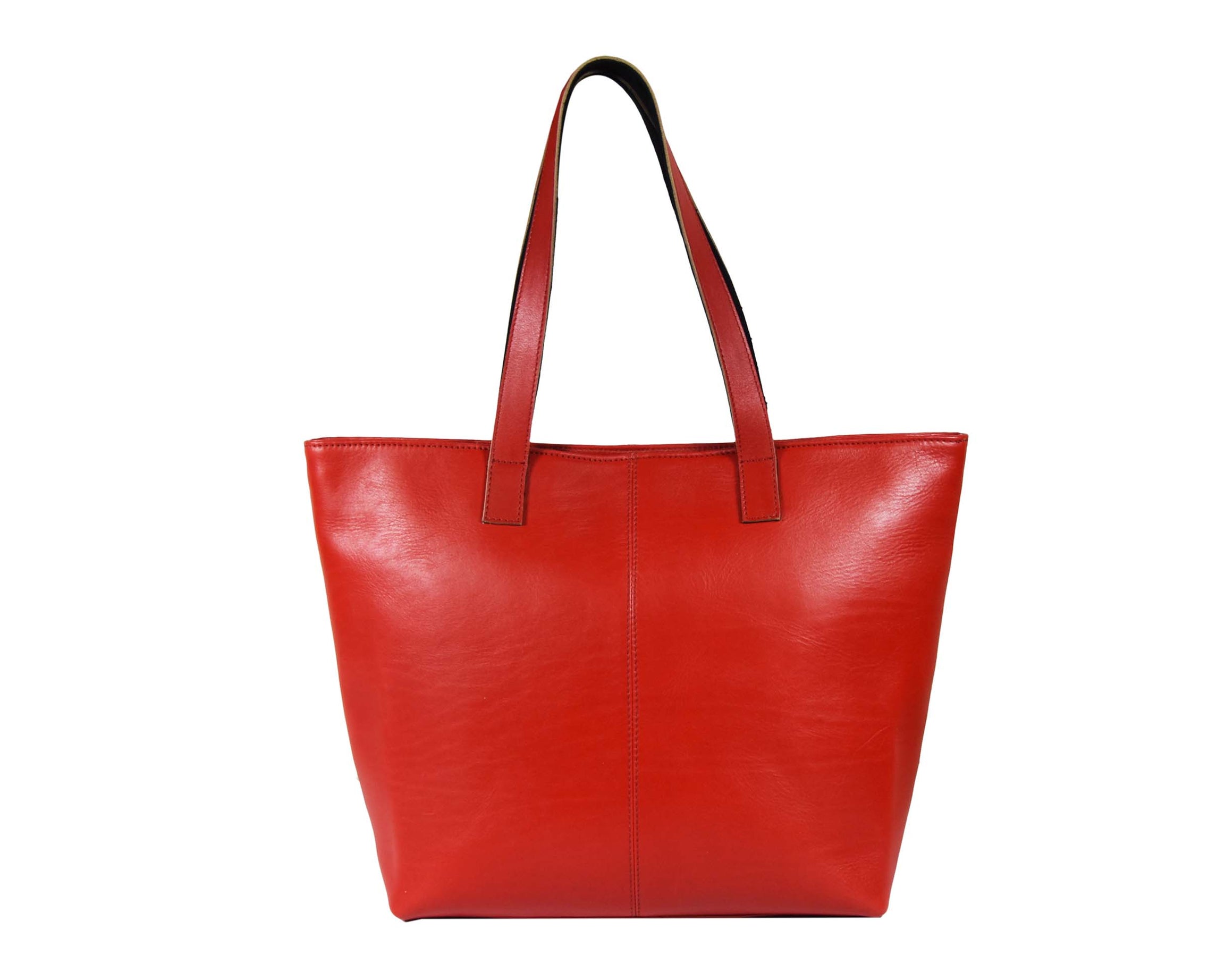 Oregon Leather Tote Shoulder Bag - Currant