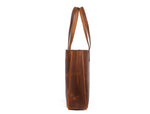 Kingston Leather Tote Bag  - Stressed Light Brown Caramel