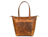 Cassidy Leather Tote - Caramel