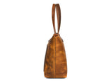 Cassidy Leather Tote - Caramel