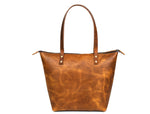 Cassidy Leather Tote - Caramel