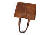 Leather Willow Tote - Caramel