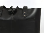 Leather Willow Tote - Black