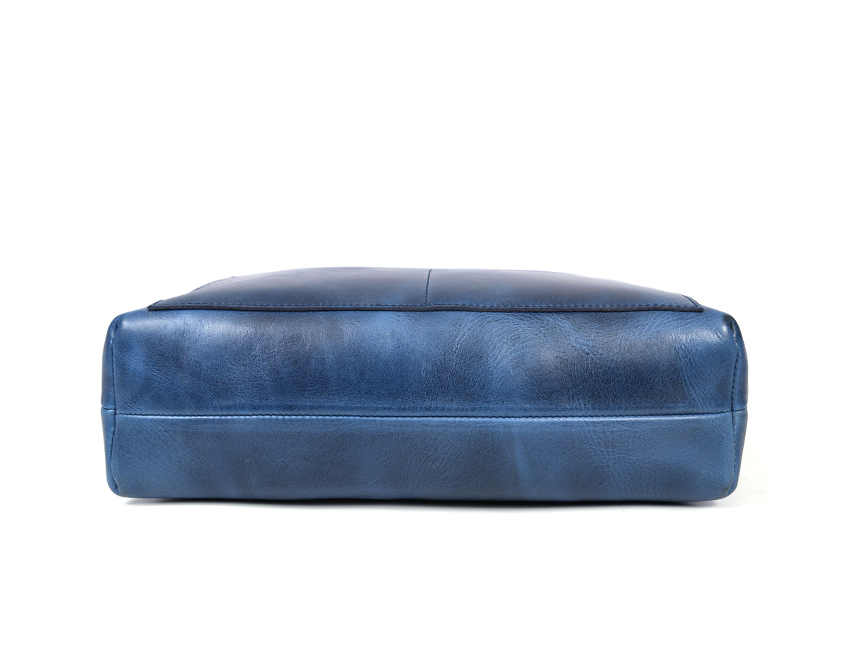 Leather Myra Tote Bag - Abyss Blue