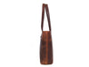 Leather Myra Tote Bag - Walnut Brown