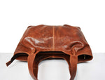 Victoria Leather Handbag - Tawny Brown