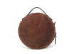Leather Crossbody Purse | Round Leather Crossbody bag